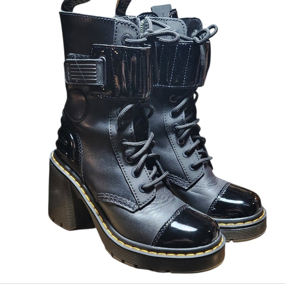 Dr. Martens Shoes - Dr. Martens black Gaya 10i Chunky Heel boots Size US 6.